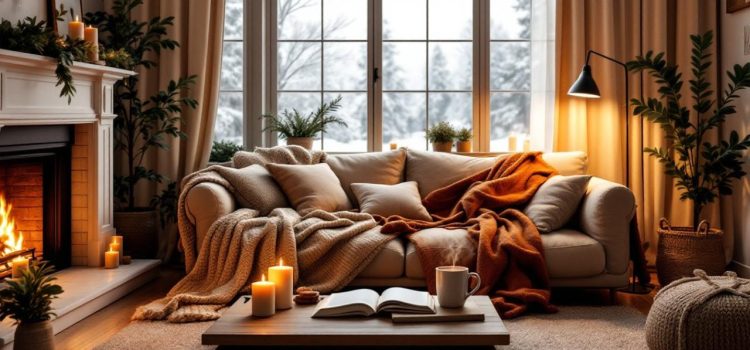 découvrez nos astuces pour créer une ambiance cocooning dans votre salon cet hiver et profiter d'un espace chaleureux et confortable.